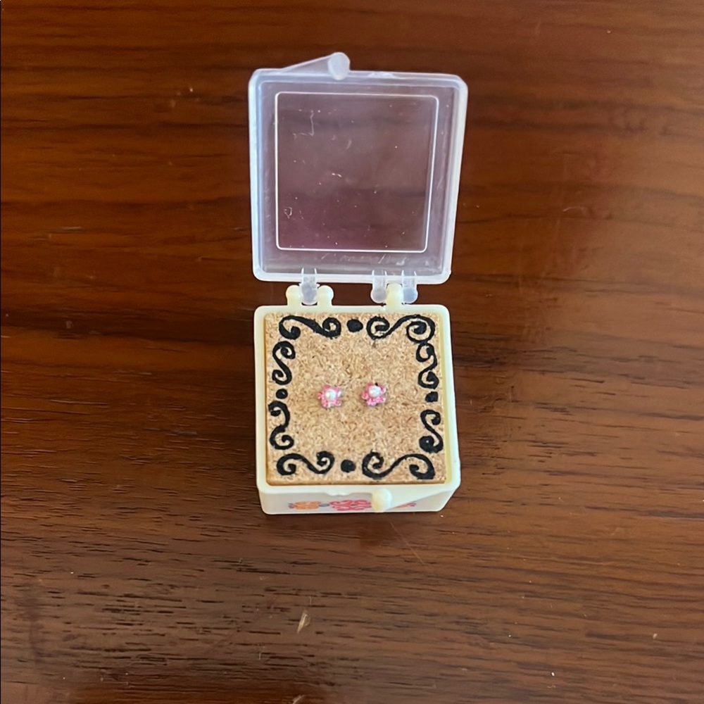 Pink Stud Earrings
